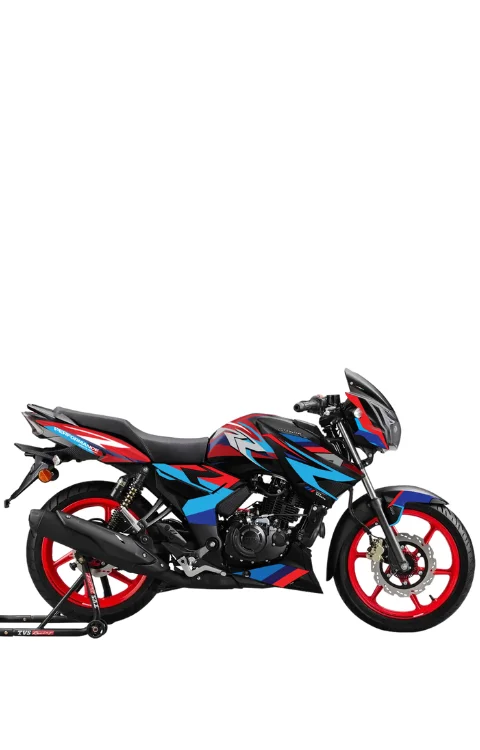 RR Edition Full Body Sticker Compatible with Apache RTR 2v | Made In Premium Gloss Vinyl With FPF(Fade Protection Film), Water Proof, Precut Sticker, Pack Of 1 Compatible with Both Side
